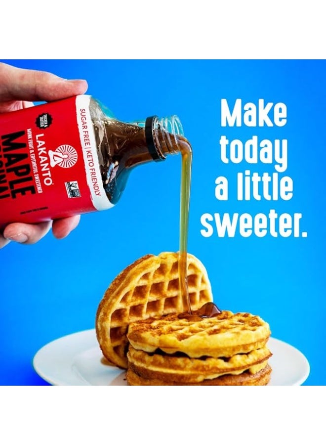 Lakanto Sugar Free Maple Syrup - Monkfruit Sweetener, Keto Diet Friendly, Vegan, 1g Net Carbs, Pancakes, Waffles, Oatmeal, Coffee, Tea, Granola, Frosting, Marinade, Dressing 384ml - Image 2